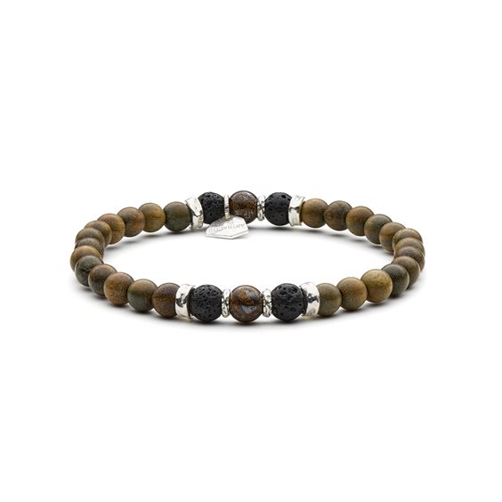 Bracciale Antracite Wood in Legno Pietre dure BWD13 BANTU - BWD13 BANTU